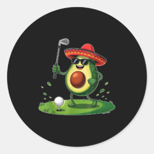 Adesivo Jogador de golfe taco cinco de maio comida de golf