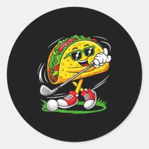 Adesivo Jogador de golfe taco cinco de maio comida de golf
