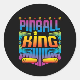 Adesivo Jogador de Jogo de Arcade Rei do Pinball