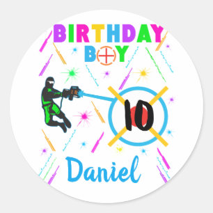 Adesivo Jogador de Jogos do Partido Birthday Boy da Etique