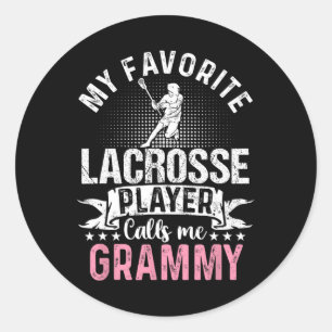 Adesivo Jogador de Lacrosse Favorito Me Chama De Engraçado