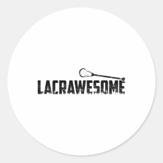 Adesivo Jogador de Lacrosse Humor Lacrawsome Lacrosse