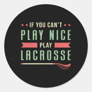 Adesivo Jogador de Lacrosse Lax Sport Stick Team Funny Gif