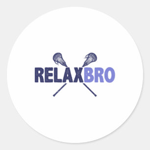 Adesivo Jogador De Lacrosse Relaxe Por Homens Engraçados D