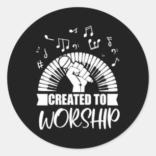 Adesivo Jogador De Piano Cristão Criado Ao Presente De Cul