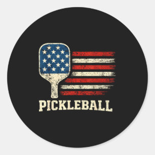 Adesivo Jogador de pickleball bandeira dos EUA amor por pa