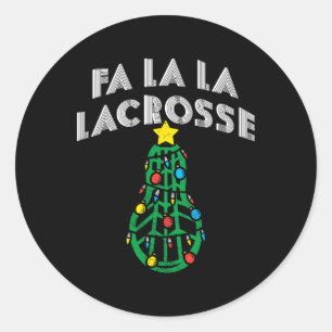 Adesivo Jogador de pijamas Lacrosse no Natal