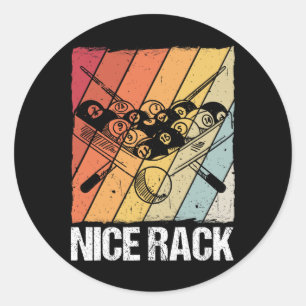 Adesivo Jogador de Piscina do Rack Billiards