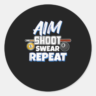 Adesivo Jogador de Piscina Engraçado Gift Billiard Balls