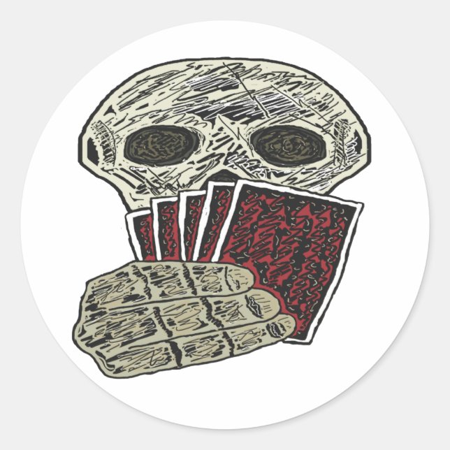 Adesivo Jogador de Poker (Frente)