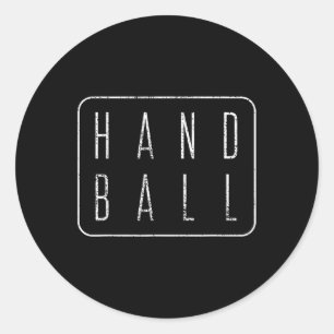Adesivo Jogador de Presente do Handball Vintage