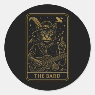 Adesivo Jogador De Rpg O Rd D20 Dice Nerdy Geek Gato Homen