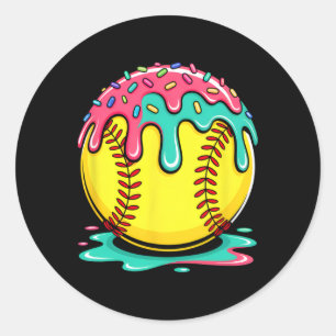 Adesivo Jogador de Softbol Meninas Adolescentes Softbol Go