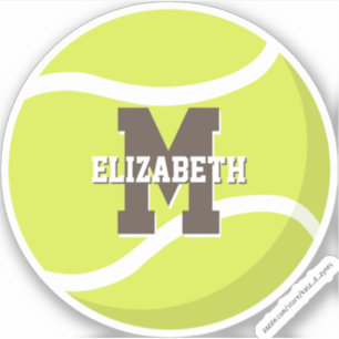 Adesivo jogador de tênis para rapazes personalizados