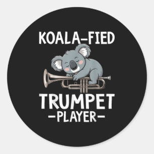 Adesivo Jogador de Trompete Koalafied - Trompeter Koala Lo