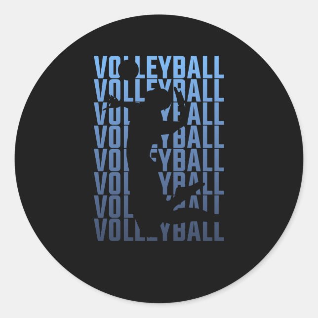 Adesivo Jogador de Voleibol (Frente)