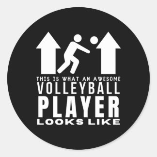 Adesivo Jogador De Voleibol Fantástico Parece Voleibol