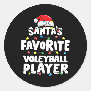 Adesivo Jogador de Voleibol Papais noeis de Natal Favorito