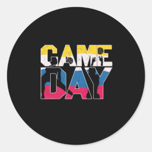 Adesivo Jogador de Voleibol   Voleibol no dia da caça