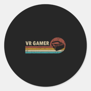 Adesivo Jogador de Vr Jogos de Vídeo Vintage Para Meninos 