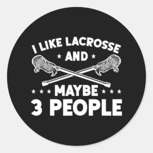 Adesivo Jogador Funny Lacrosse Goalie Eu Gosto De Lacro