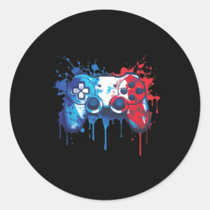 Adesivo Jogador - Jogo 2 Azul Branco Vermelho - 4 De Julho