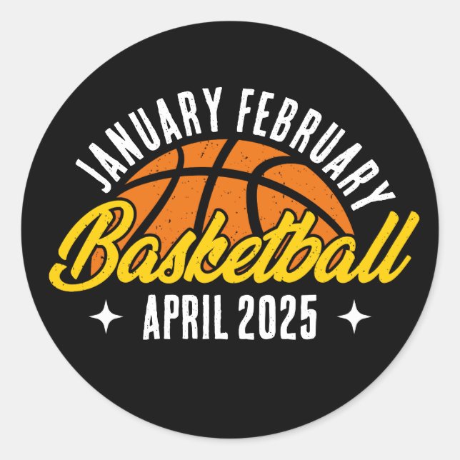 Adesivo Jogador Legal Moderno de Basquete Personalizado (Frente)