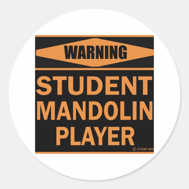 Adesivo Jogador Mandolin Estudante (Frente)