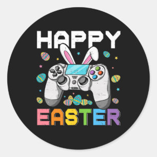 Adesivo Jogador Menino Feliz Dia de Páscoa Video Games Coe