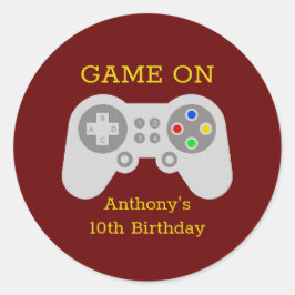 Adesivo Jogador moderno qualquer Festa de aniversário etár