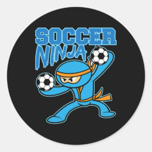 Adesivo Jogador Ninja de Futebol Amante de Futebolzinho Fo