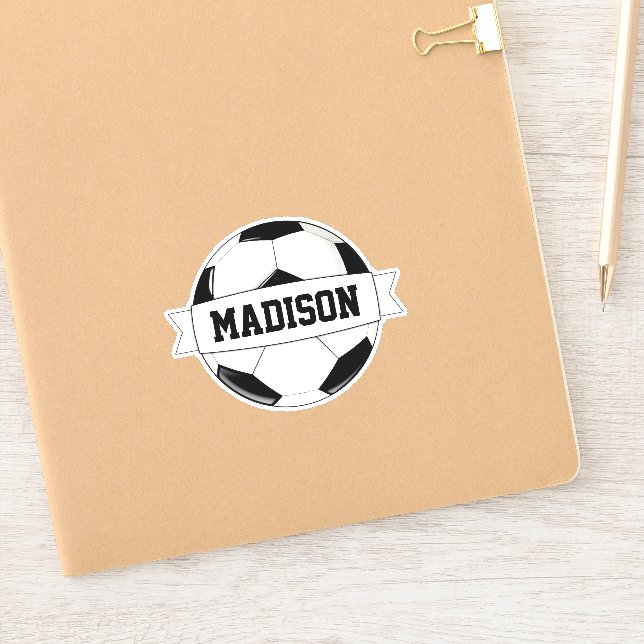 Adesivo Jogador Personalizado da Bola de Futebol ou Esport (Notebook)