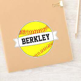 Adesivo Jogador Personalizado Do Softball Fastpitball/Nome