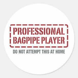 Adesivo Jogador profissional do Bagpipe