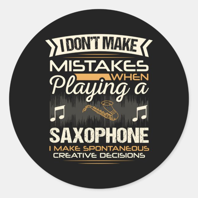 Adesivo Jogador saxofone (Frente)