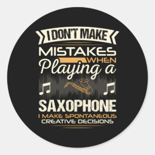 Adesivo Jogador saxofone