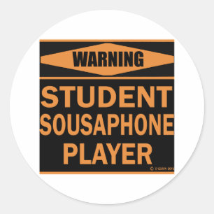 Adesivo Jogador Sousaphone Estudante