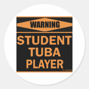 Adesivo Jogador Tuba Estudante