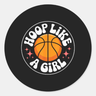 Adesivo Jogadora de Basquete Feminina Hoop Like A Girl