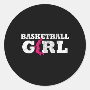 Adesivo Jogadora de basquetebol Silhouette Sport Gift