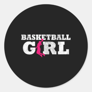Adesivo Jogadora de basquetebol Silhouette Sport Gift