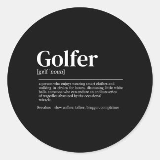 Adesivo Jogadora de Golfe Mulheres Definição de Golfe