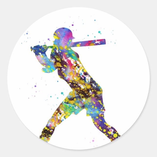Adesivo Jogadora de Softbol Feminina (Frente)