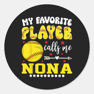 Adesivo Jogadora de Softbol Meu Jogador Favorito Me Chama
