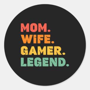 Adesivo Jogadora Engraçada Mãe Esposa Jogadora Legenda Jog