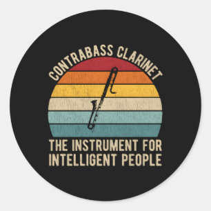 Adesivo Jogadores Clarinet Contrabass Para Um Clarinetista