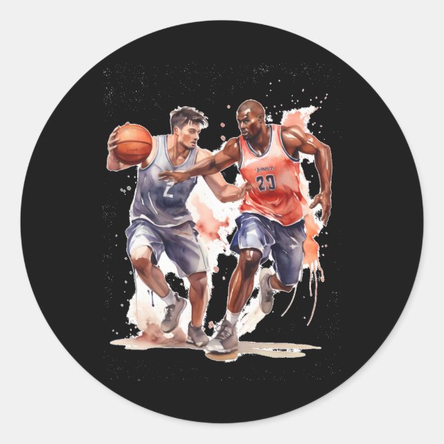 Adesivo Jogadores De Basquete (Frente)