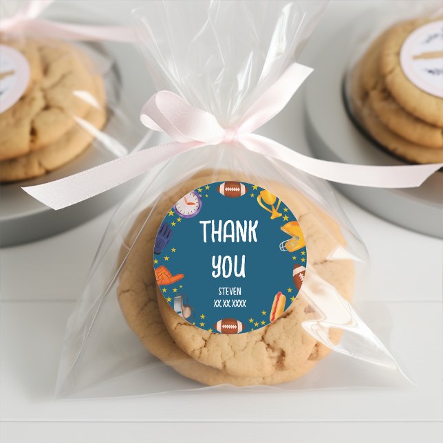 Adesivo Jogadores de futebol americano te obrigado (Criador carregado)