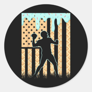 Adesivo Jogadores de futebol jogam futebol no Sorvete