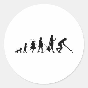 Adesivo Jogadores-de-hóquei-no-quadra Evolução Hóquei-de-q